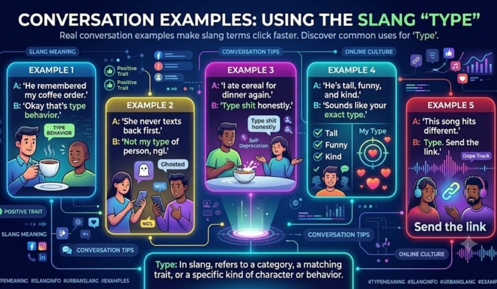 Examples of Type in Conversation