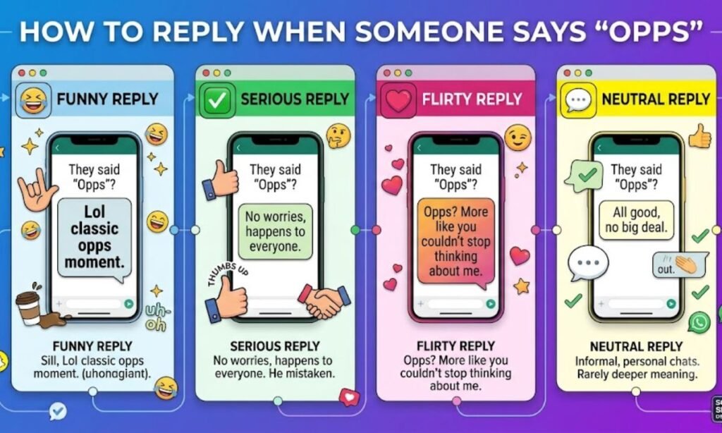 How to Reply When Someone Says Opps