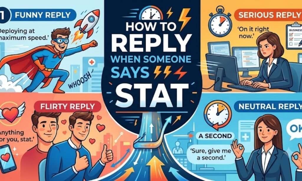 How to Reply When Someone Says STAT