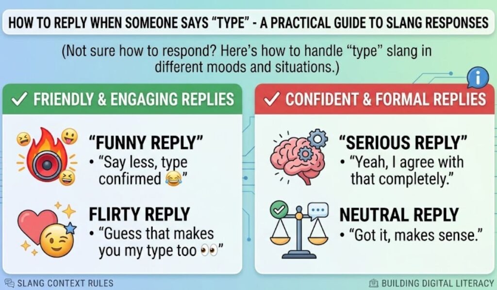 How to Reply When Someone Says Type