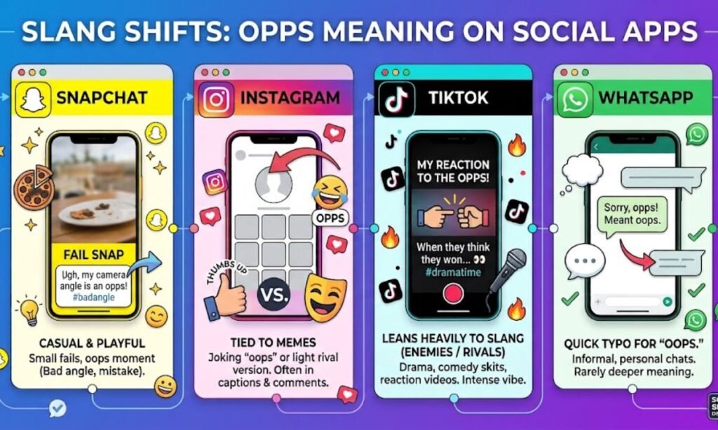 Opps Meaning on Snapchat, Instagram, TikTok, and WhatsApp