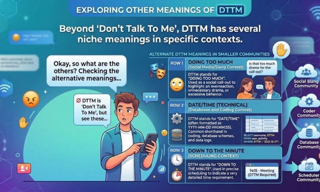 Other Meanings of DTTM in Text