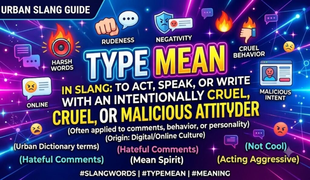 Type Mean in Slang
