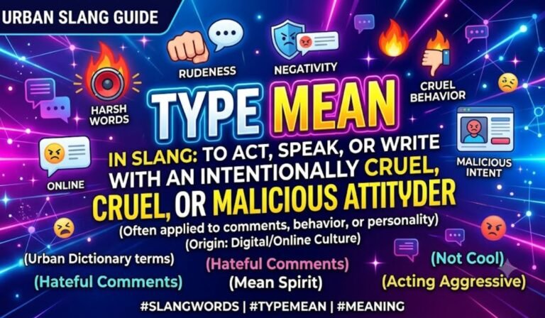 Type Mean in Slang