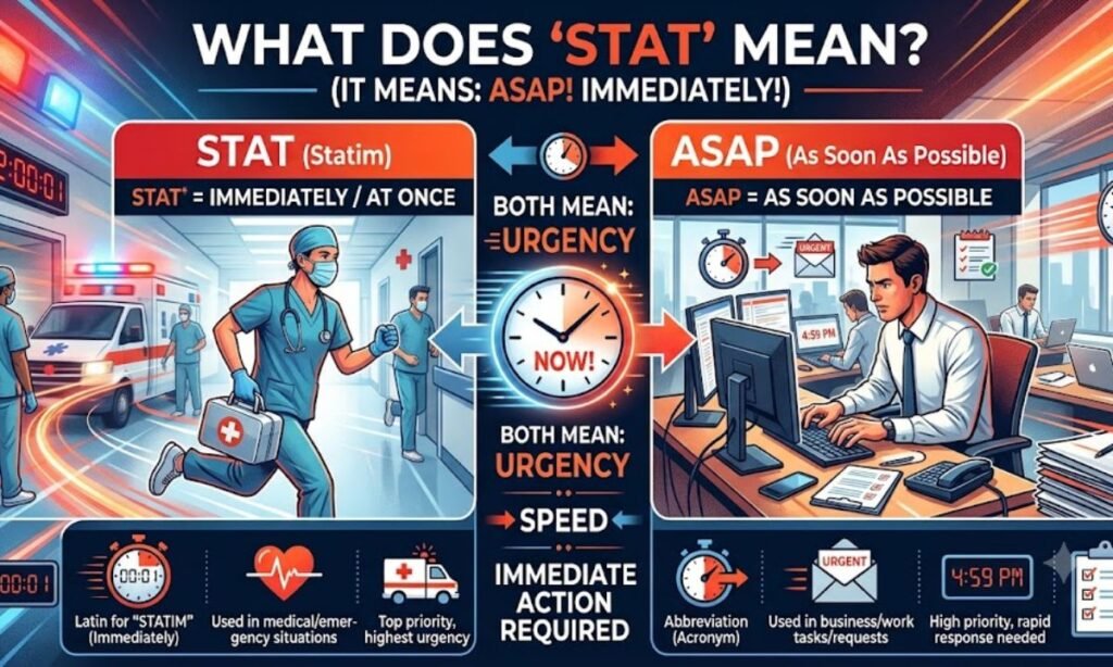 What Does STAT Mean like ASAP
