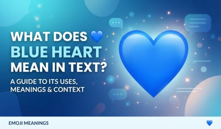 Blue Heart Mean in Text