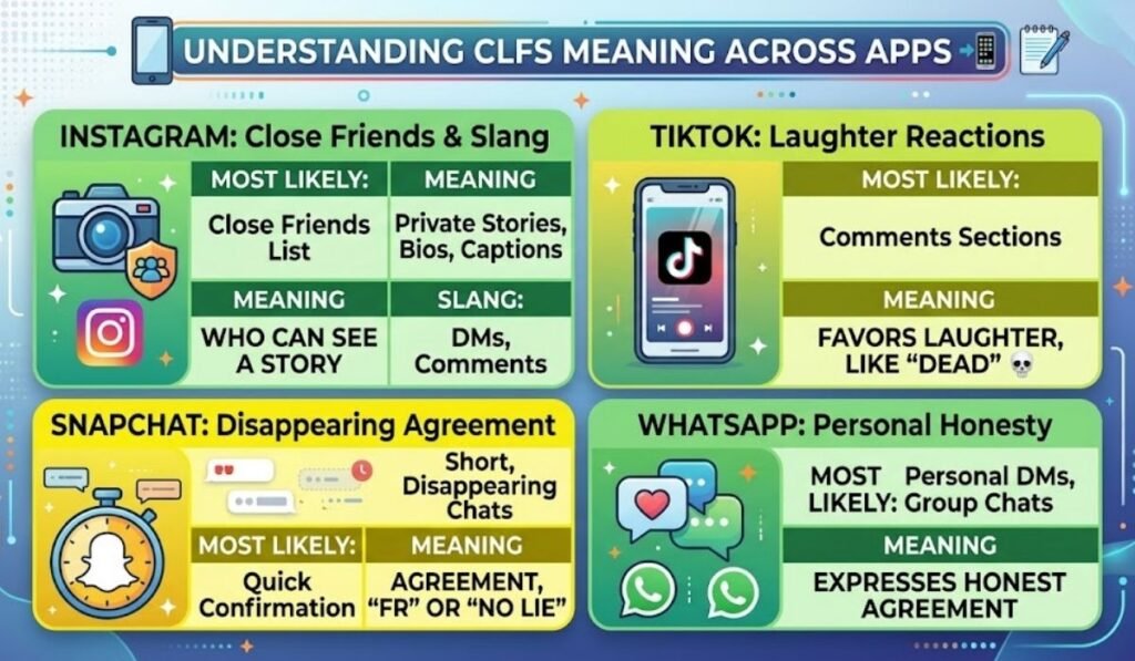 CLFS Meaning Across WhatsApp, Instagram, TikTok & Snapchat