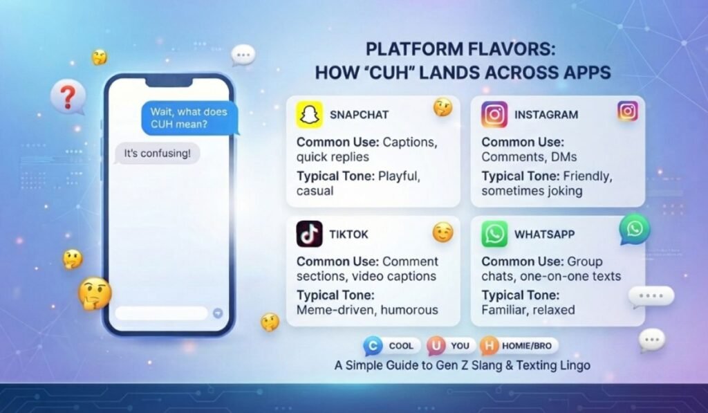 CUH Mean on Snapchat, Instagram, TikTok, and WhatsApp
