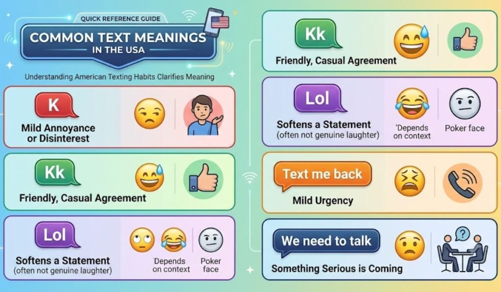 Common Text Meanings in the USA