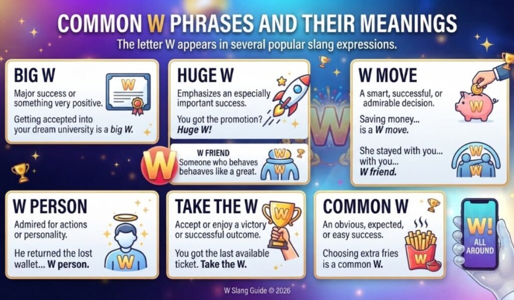 Common W Phrases and Their Meanings