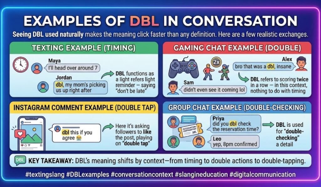 Examples of DBL in Conversation