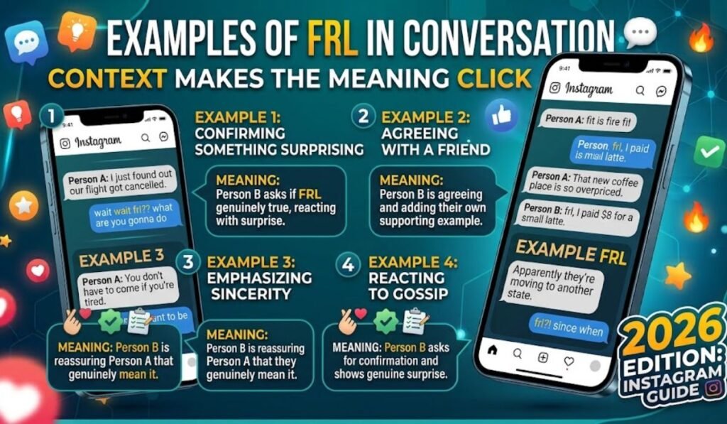 Examples of FRL in Conversation