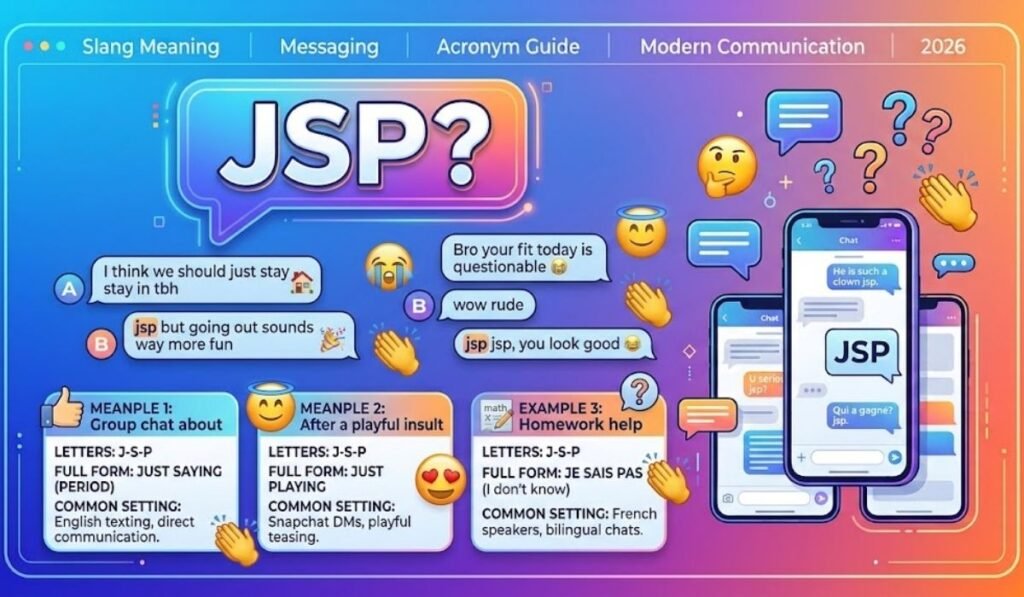 Examples of JSP in Real Chat Situations