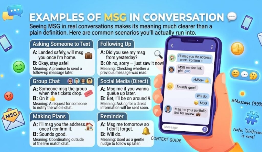 Examples of MSG in Conversation