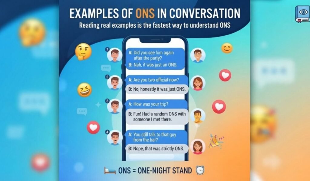 Examples of ONS in Conversation