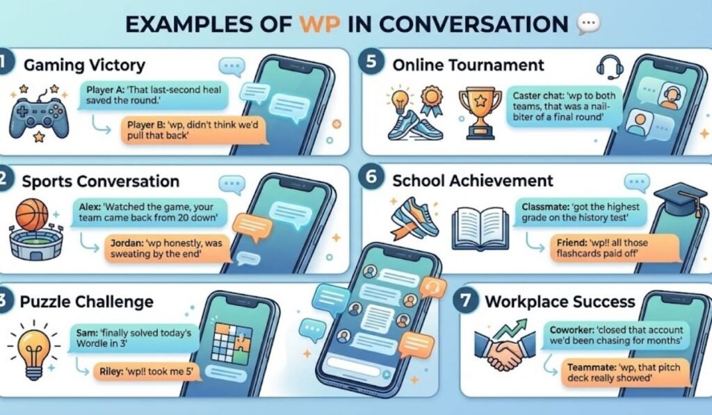 Examples of WP in Conversation