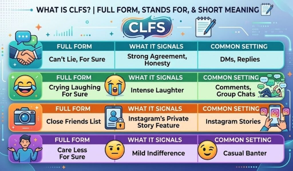 Full Form, Stands For & Short Meaning of CLFS