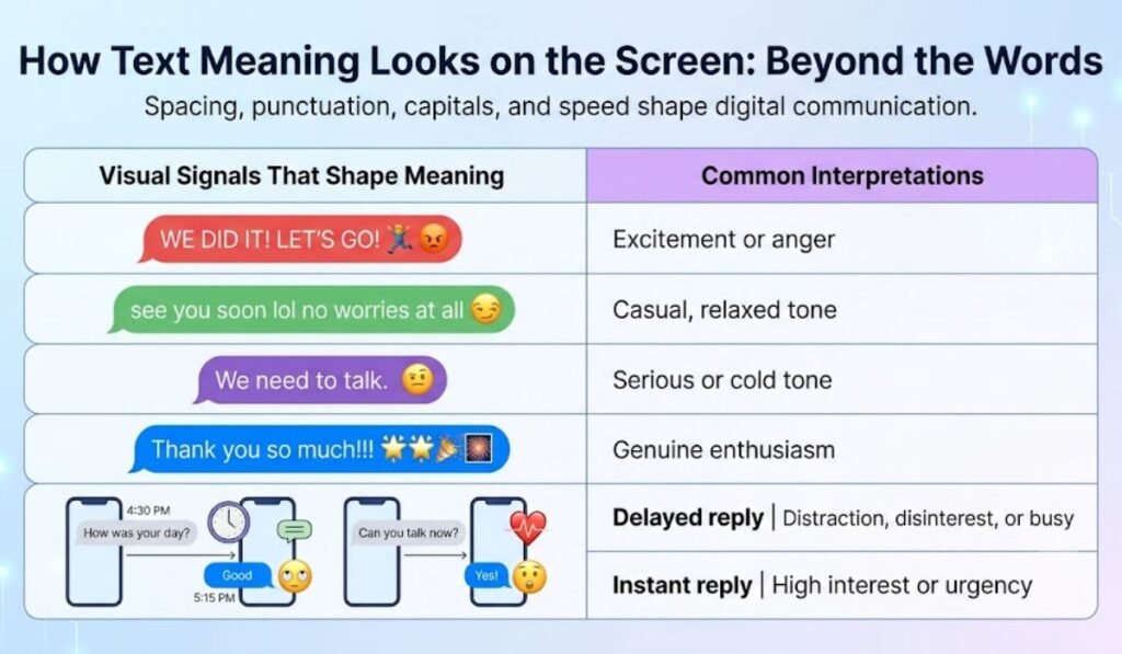 How Text Meaning Looks on the Screen