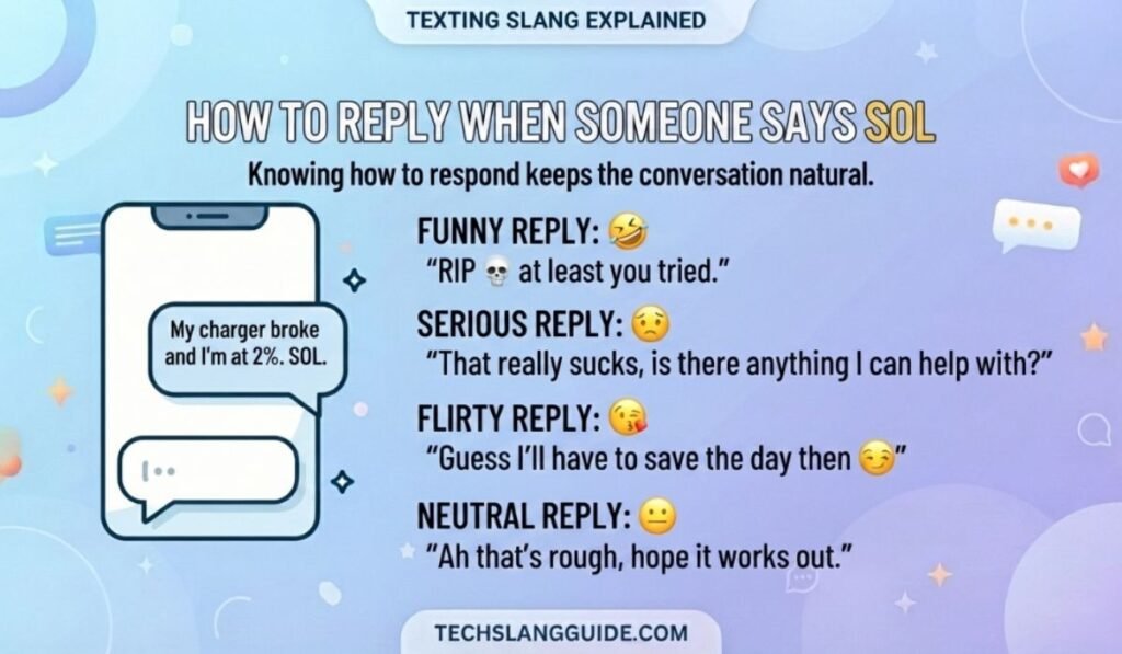 How to Reply When Someone Says SOL