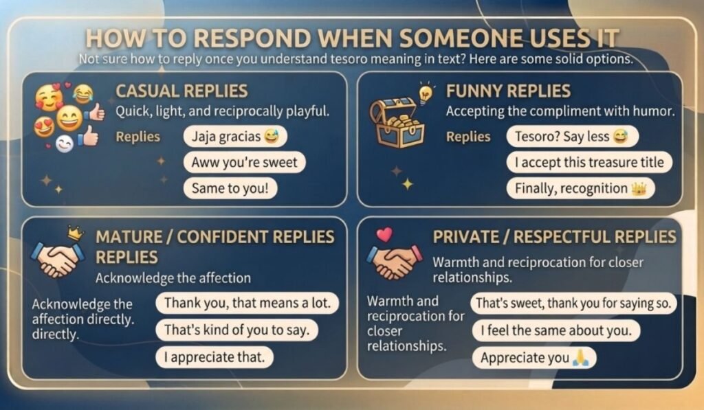 How to Respond When Someone Use Tesoro