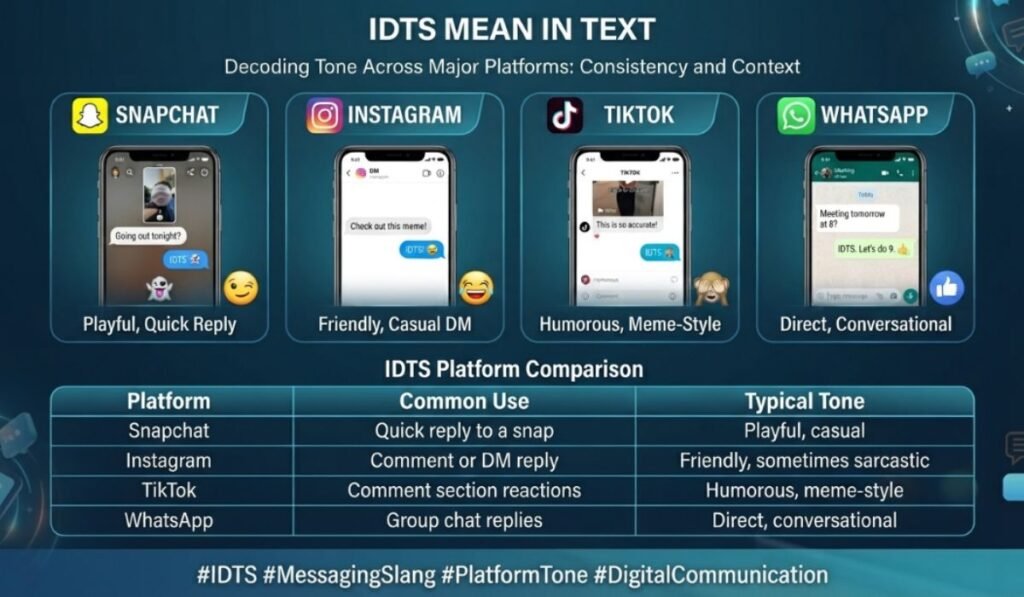 IDTS Mean on Snapchat, Instagram, TikTok, and WhatsApp
