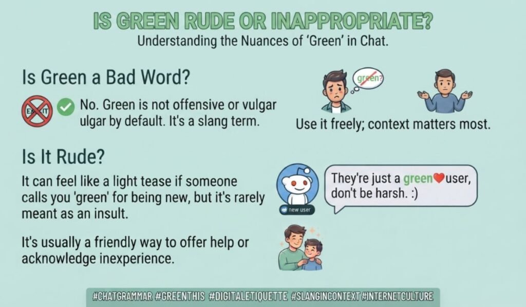 Is Green Rude or Inappropriate