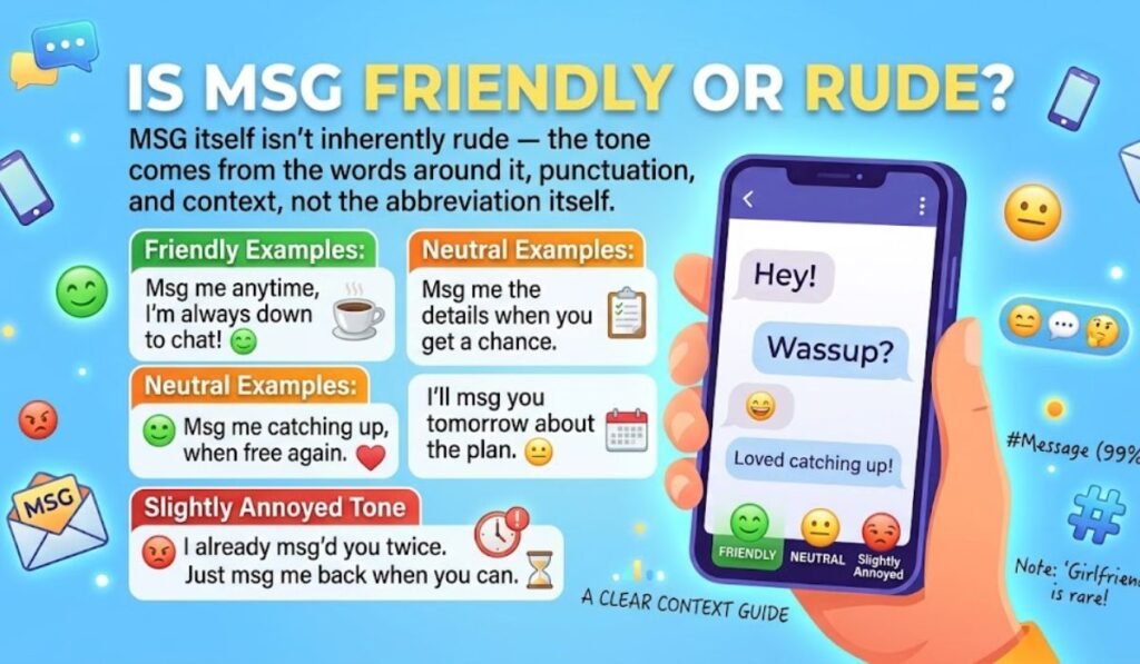 Is MSG Friendly or Rude