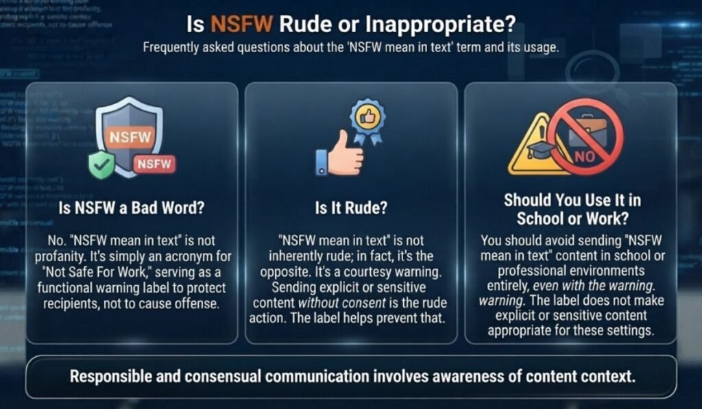 Is NSFW Rude or Inappropriate
