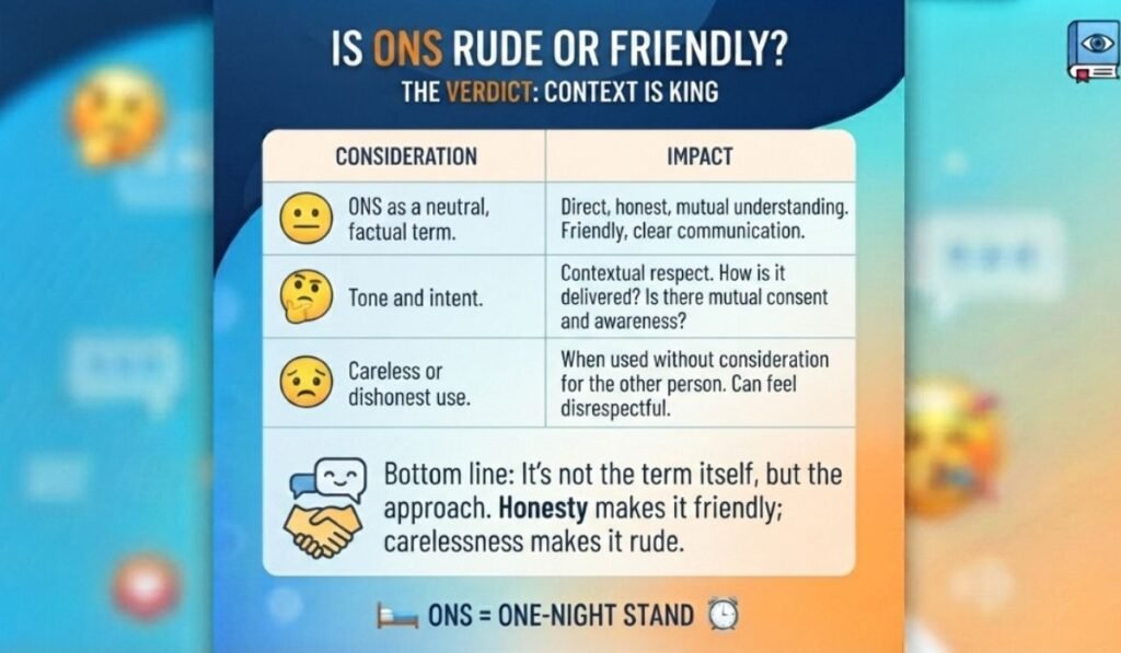 Is ONS Rude Or Friendly