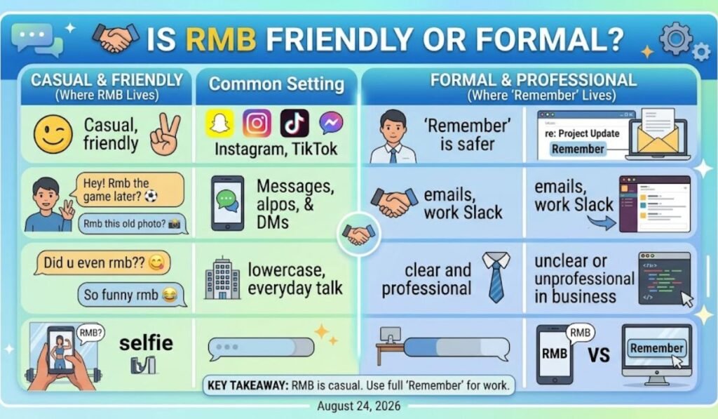 Is RMB Friendly or Formal