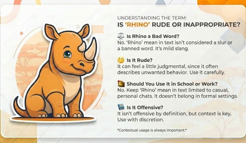 Is Rhino Rude or Inappropriate