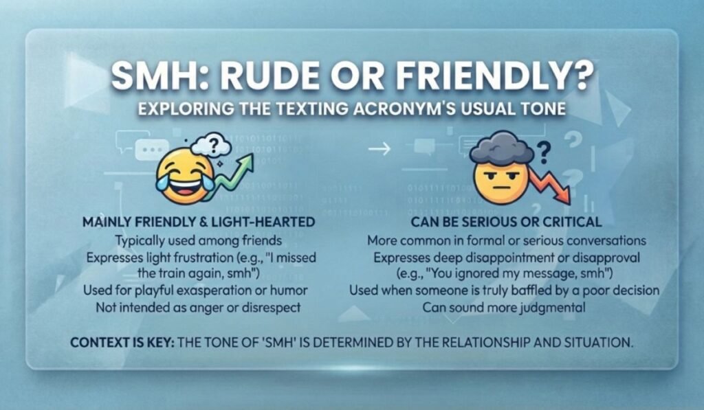 Is SMH Rude Or Friendly