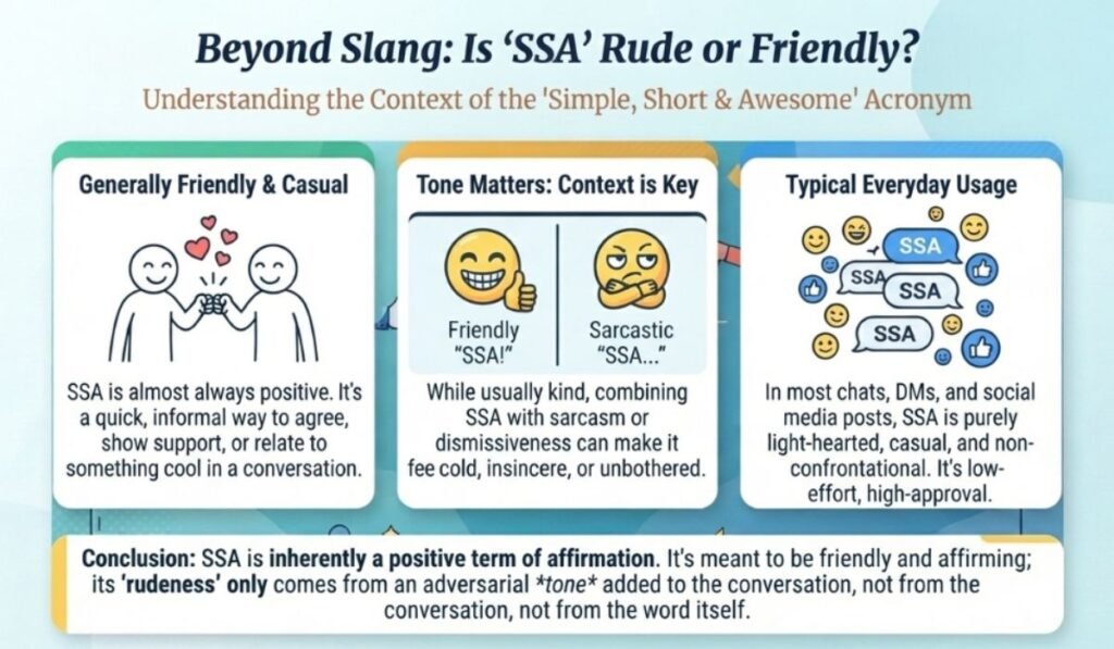 Is SSA Rude Or Friendly