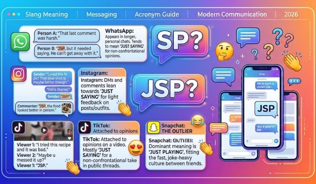 JSP Meaning Across WhatsApp, Instagram, TikTok & Snapchat