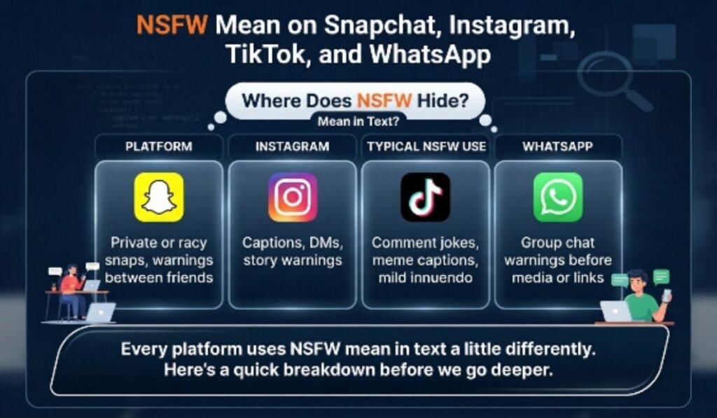 NSFW Mean on Snapchat, Instagram, TikTok, and WhatsApp