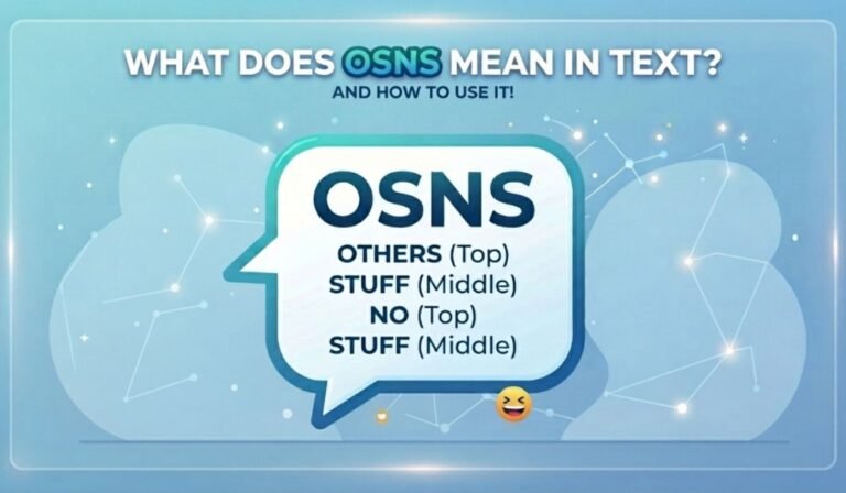 OSNS Mean in Text