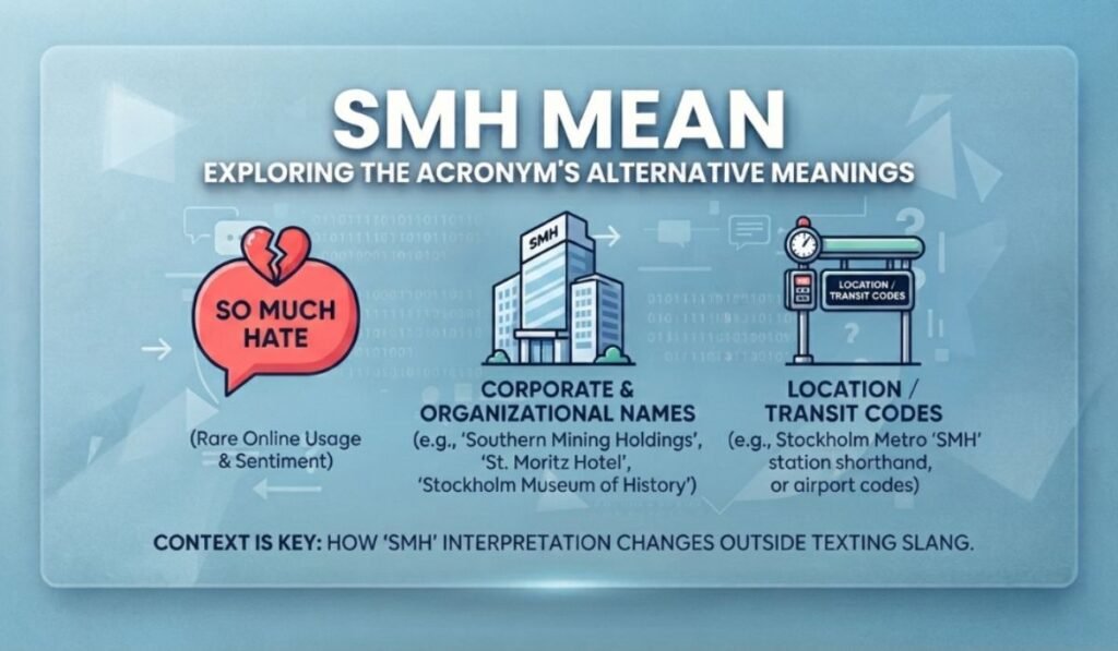 Other Meanings of SMH