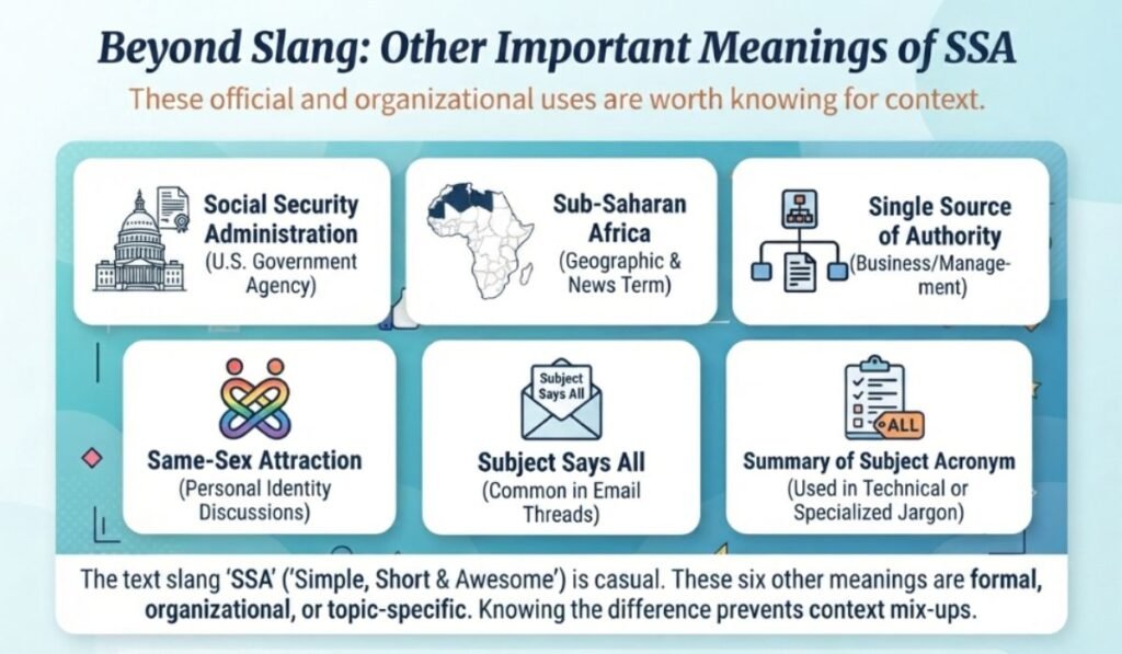 Other Meanings of SSA