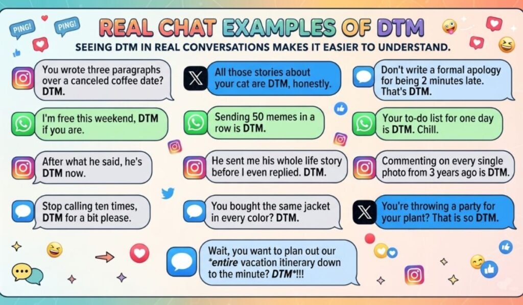 Real Chat Examples Of DTM