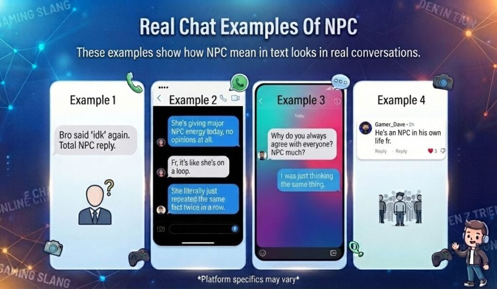 Real Chat Examples Of NPC