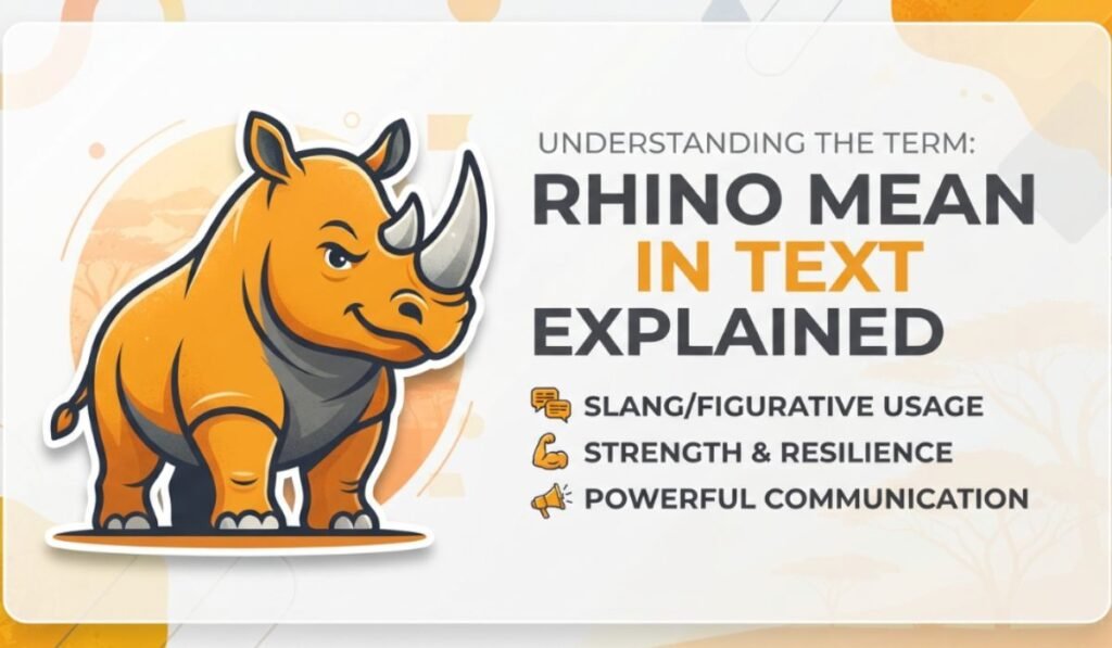 Rhino Mean in Text
