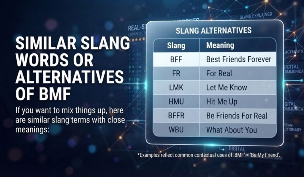 Similar Slang Words or Alternatives Of BMF