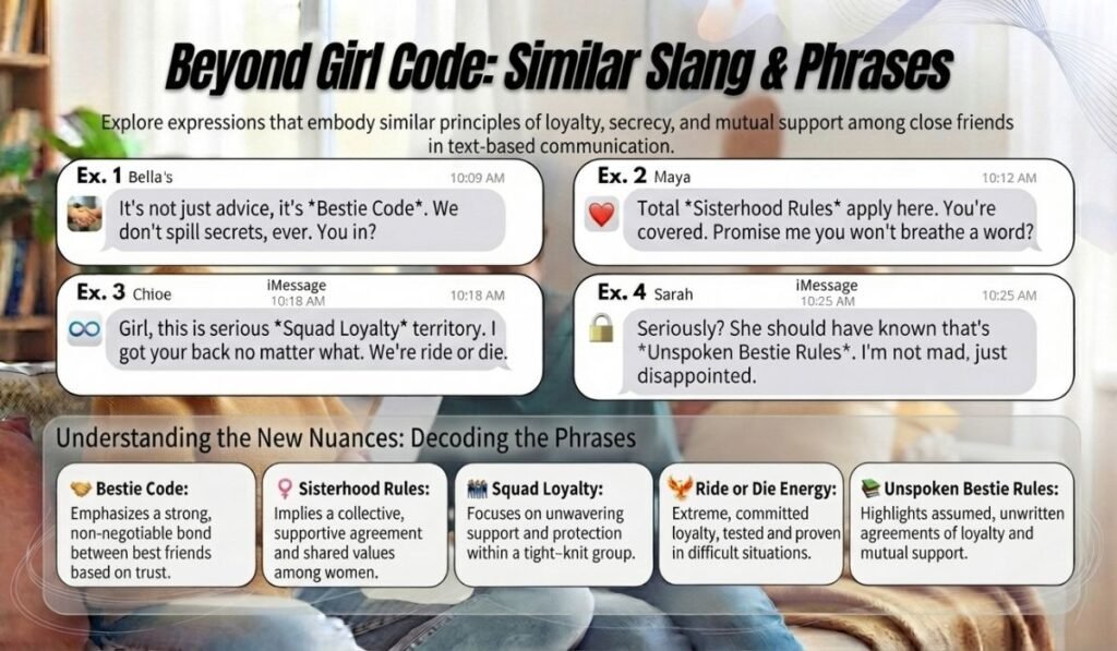 Similar Slang Words or Alternatives Of Girl Code