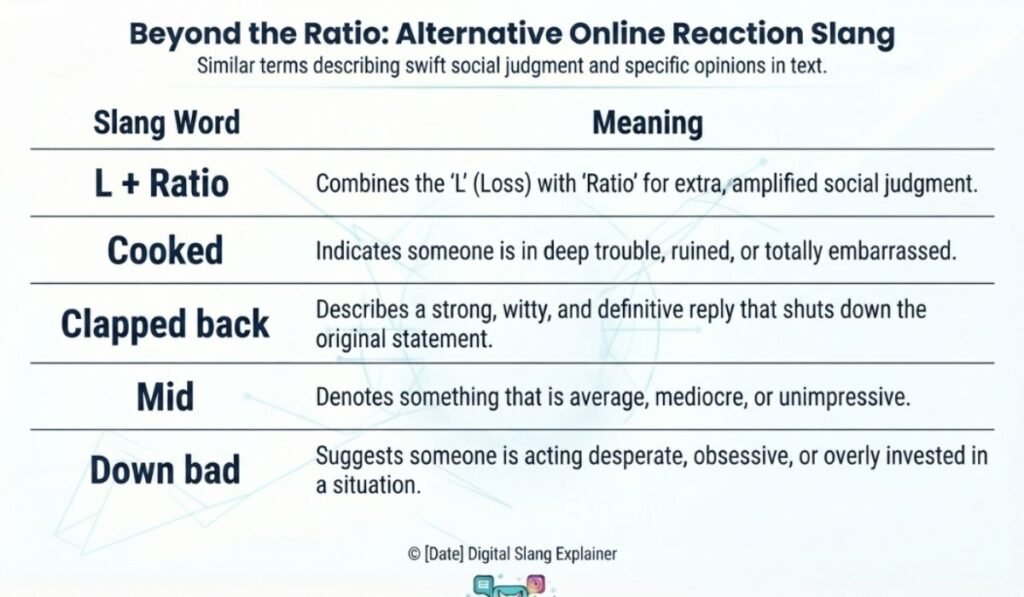 Similar Slang Words or Alternatives Of Ratio