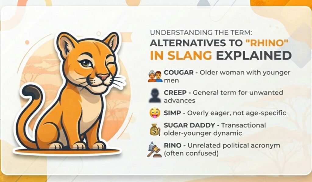 Similar Slang Words or Alternatives Of Rhino