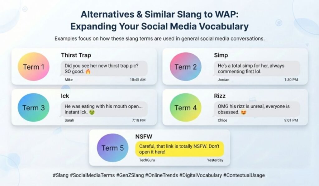Similar Slang Words or Alternatives Of WAP