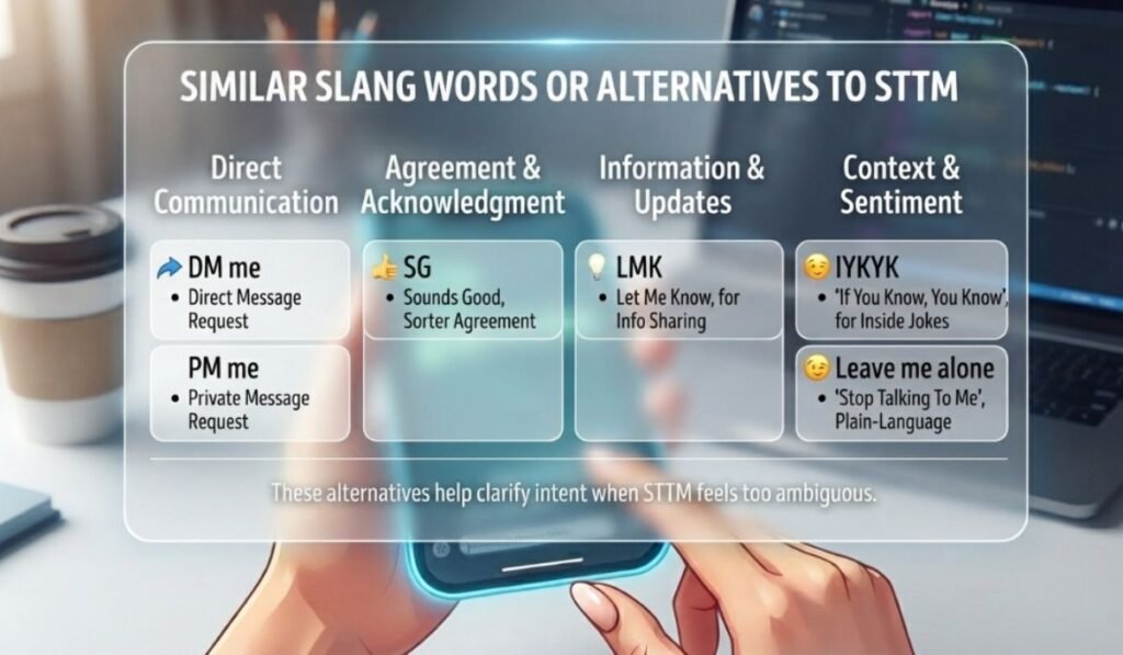 Similar Slang Words or Alternatives To STTM