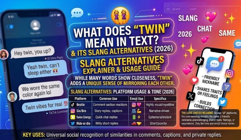 Similar Slang Words or Alternatives To Twin