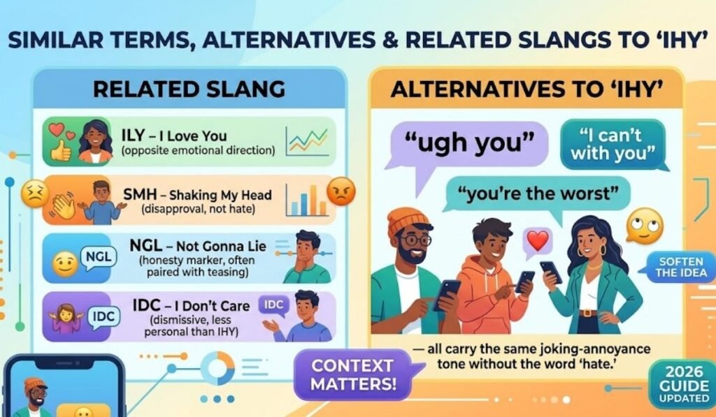 Similar Terms, Alternatives & Related Slangs To IHY