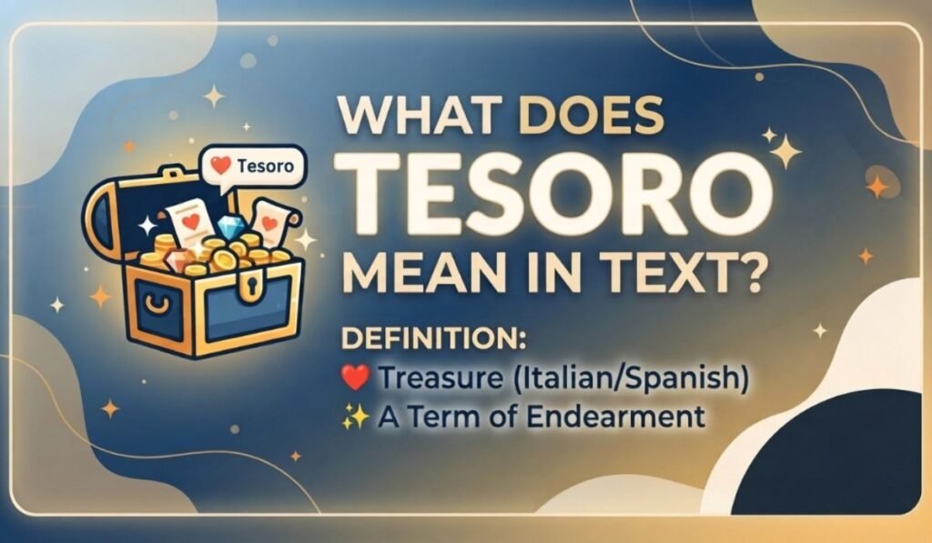 Tesoro Mean in Text